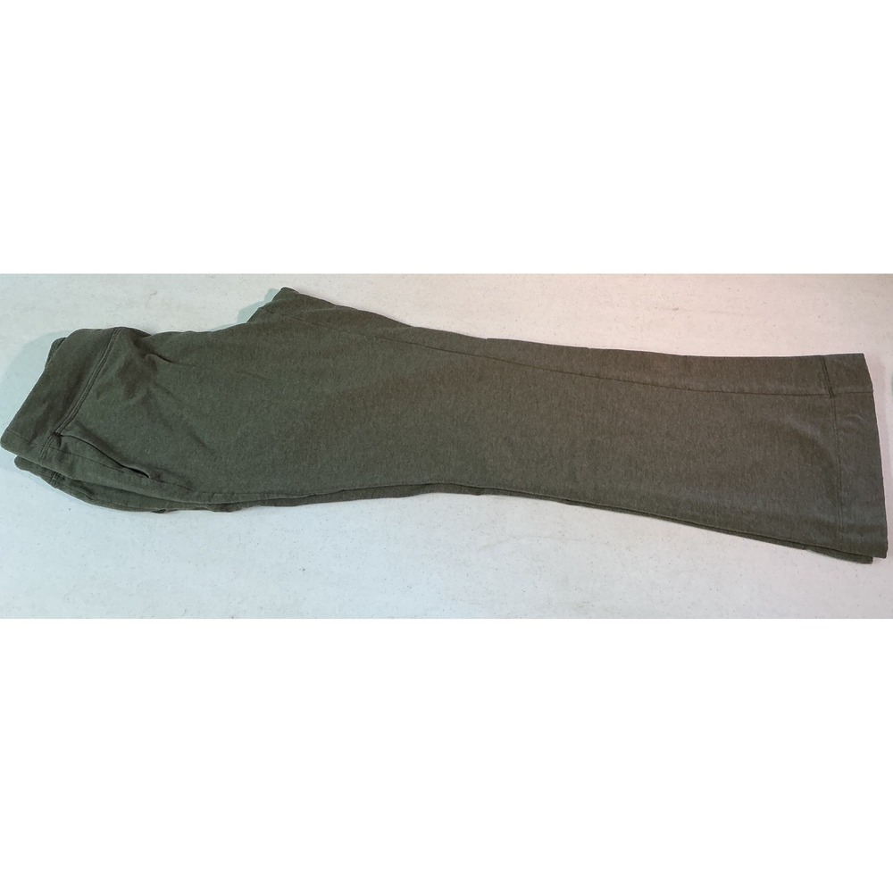 J. Jill Fit Women Olive Green Heathered Yoga Lounge Pants Size S Pockets Flare